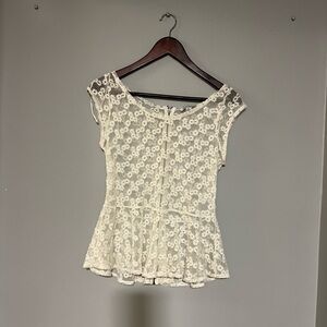 American Eagle sheer blouse size small